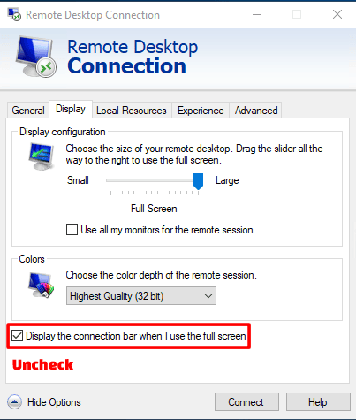 disable-connection-bar-option